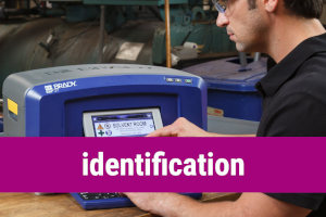 Solutions Cepelec pour l'identification : imprimantes Brady pour étiquettes, traçabilité des PCB, repérages des équipements, fils et cables, tuyauteries, laboratoires, ruban d'impression, impression automatique, identification des zones à risque, pictogrammes de sécurité