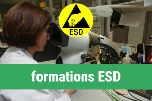 Plusieurs niveaux de formation à la maîtrise des décharges électrostatiques ESD depuis la sensibilisation jusqu’au coordinateur ESD