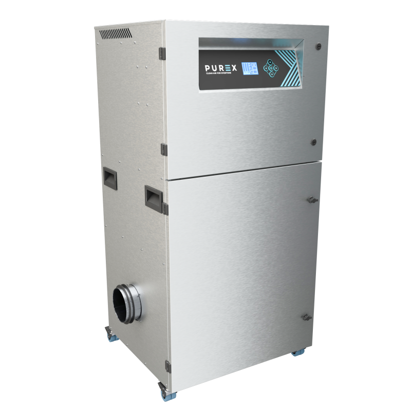 Extracteur de fumées, particules, COV, poussières et polluant de l'air Purex 2000i - déclinaisons Ozone et PVC