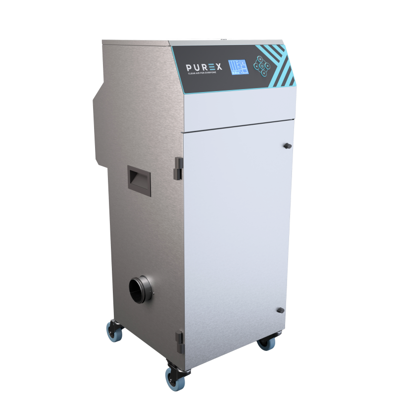 Extracteurs de fumées, particules, COV, poussières et polluant de l'air Purex 200i et Purex 400i - brasage, gravage et marquage laser - version brasage multi-poste, ozone, brouillard d'huile