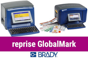 commercialisation imprimantes Brady GlobalMark Color & Cut et Monocolor arrêtée - remplacement par étiqueteuses Brady BBP37 et S3100