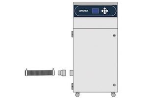 Kit de connexion pour extracteur de polluant Purex, avec colliers de serrage. branchement aux process de brasage ou laser.