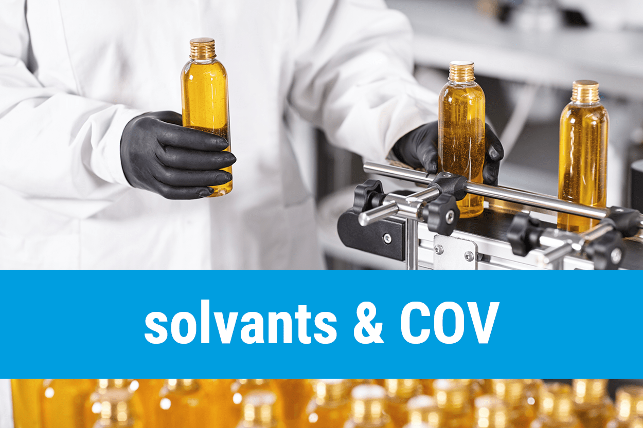 extraction de solvants et COV composés organiques volatils utilisés dans les process industriels - protection de la santé des travailleurs - Cepelec distributeur Purex