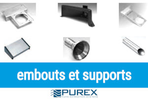 embouts et supports pour extracteurs de fumées Purex, Domino, Gravotech : buses, capots, pointes stylos, valves, buses coniques