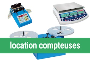 location de balances compteuses et de compteuses de composants traditionnels ou CMS - inventaires, inventaires tournants, gestion stocks composants électroniques, préparation composants