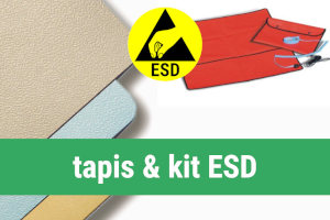 tapis et kit pour poste de travail ESD