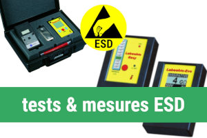 Cepelec distributeur d'appareils de tests et mesures ESD décharges électrostatiques : test du marcheur, station de test, champmetre, mega-ohmmètre, megohmmètre, mesure de résistance - Iteco, Eurostat