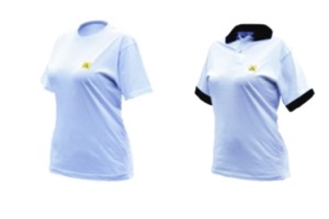 Tshirts et polos antistatiques, vêtements de travail ESD Iteco distribué en France par Cepelec