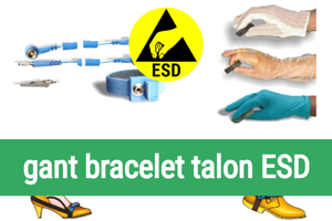 Cepelec distribue les produits et accessoires iteco pour protéger vos productions électroniques, gants, bracelets, talonnettes ESD décharges électrostatiques