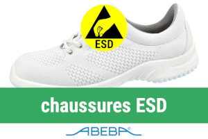 Cepelec distributeur Abeba : chaussure de sécurité antistatique ESD