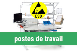 Cepelec distributeur Treston postes de travail ergonomiques ESD, mobilier industriel, tables ergonomiques, chaises d'atelier, servantes, paillasses industrielles