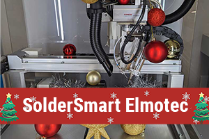 Avent 2022 - Robot de brasage SolderSmart Elmotec - brasure automatique de cartes électroniques PCB - Cepelec distributeur exclusif des robots de brasage Elmotec