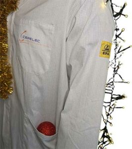blouse esd personnalisée avec logo du XXS au 7XXL