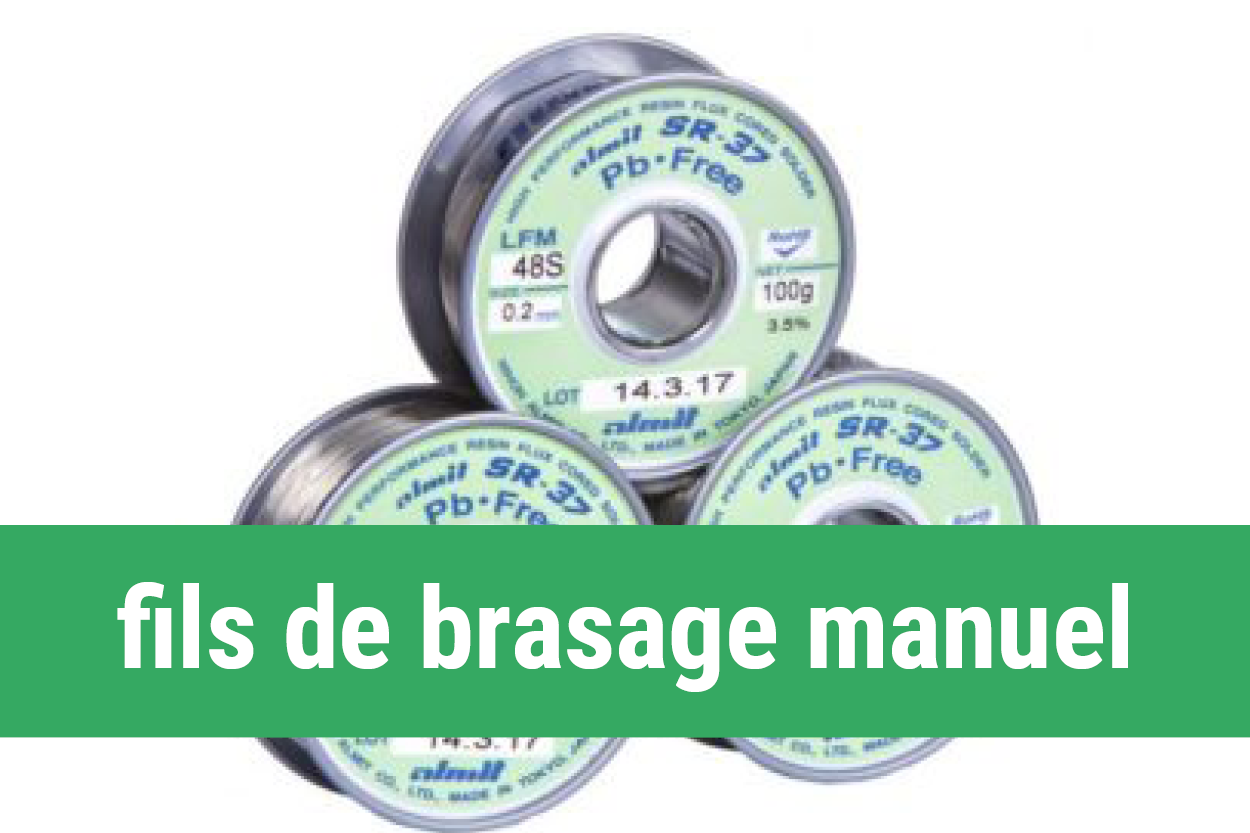 Fil de brasage manuel Almit pour soudure électronique fiable et précise