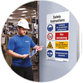 exp_pose_2-min une bonne signalétique permet une meilleure visibilité des zones à risques, une meilleure utilisation de vos équipements et une sécurité en interne pour tous